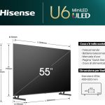 Hisense TV 55 Mini LED 4K 55U62NQ 2