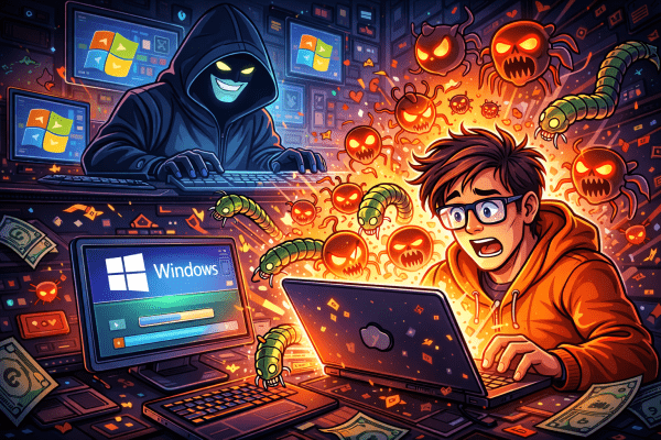Malware distribuito tramite Attivatore di Windows: Perché quel Crack ti costerà caro