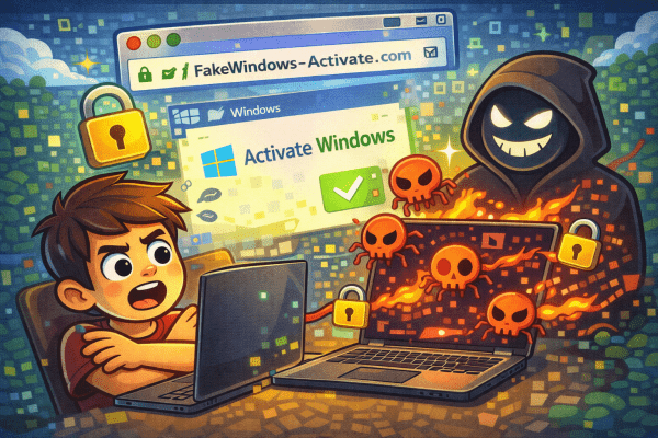 Scoperti Domini di Attivazione Windows Falsi che Diffondono Malware Devastanti