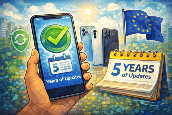 Aggiornamenti smartphone per 5 anni arriva la conferma, l’Ecodesign UE non obbliga i produttori