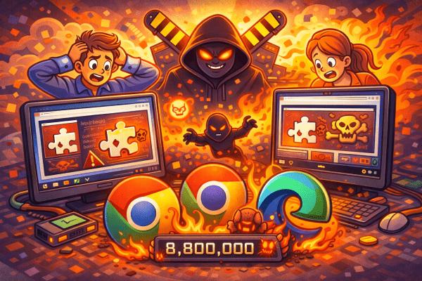 Allarme DarkSpectre 8,8 Milioni di Utenti Infettati da Estensioni Browser Malevole