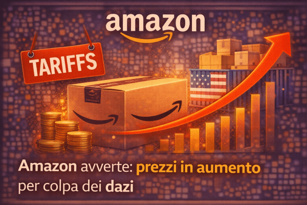 Amazon avverte prezzi in aumento per colpa dei dazi