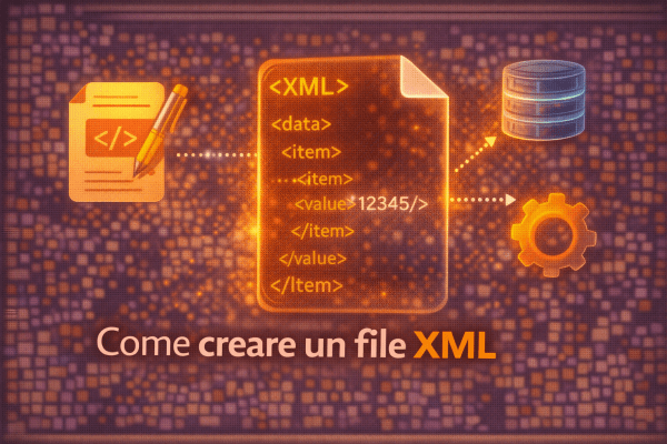 Come creare un file XML