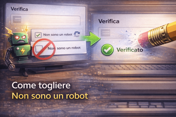 Come togliere “Non sono un robot”