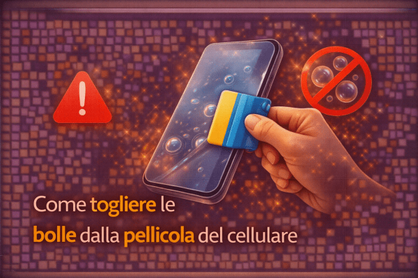 Come togliere le bolle dalla pellicola del cellulare
