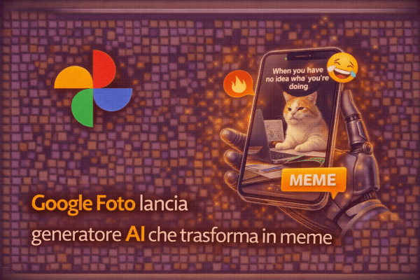 Google Foto lancia un generatore AI che trasforma le immagini in meme
