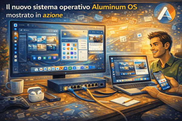 Il nuovo sistema operativo Aluminum OS mostrato in azione