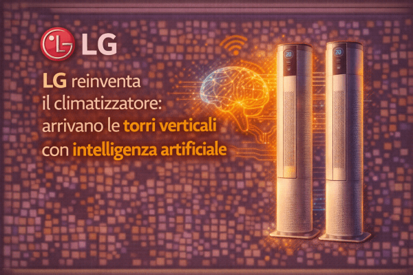 LG reinventa il climatizzatore arrivano le torri verticali con intelligenza artificiale