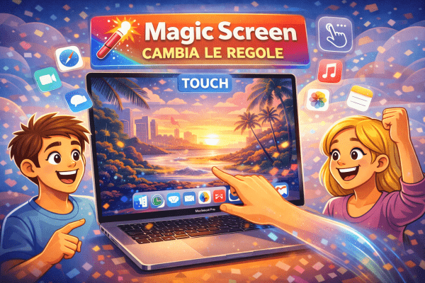 Magic Screen cambia le regole il MacBook Pro diventa finalmente touch