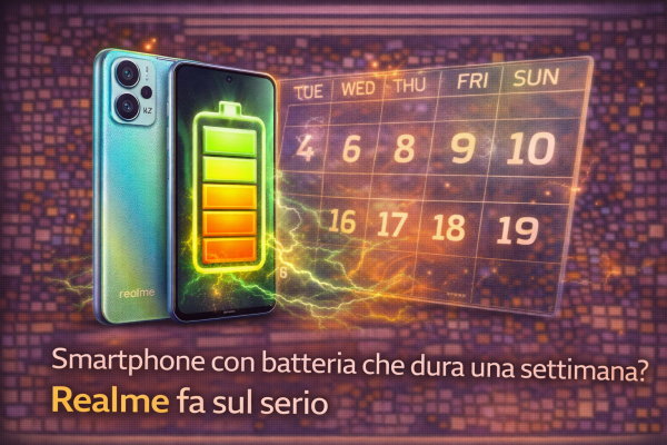 Smartphone con batteria che dura una settimana