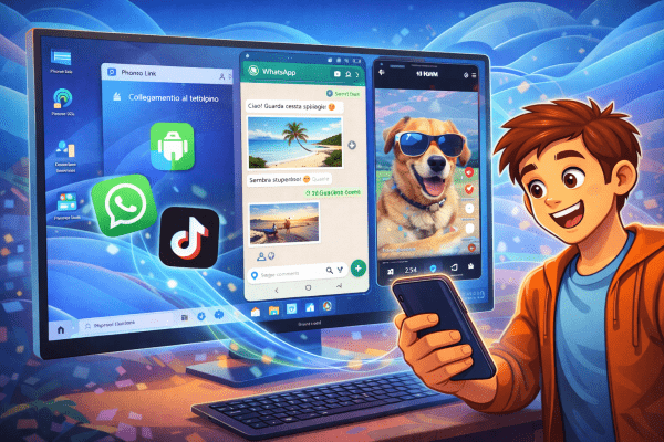 Windows 11 ora permette app Android quasi a schermo intero con Collegamento al telefono