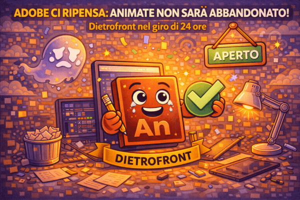 Adobe ci ripensa Animate non verrà abbandonato clamoroso dietrofront in 24 ore
