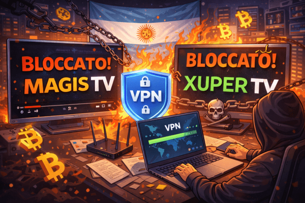 Argentina oscura IPTV pirata bloccati Magis TV e Xuper TV, boom di VPN