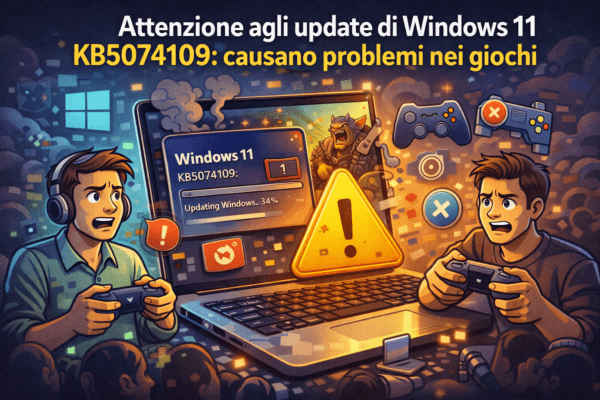 Attenzione agli update di Windows 11 KB5074109 causano problemi nei giochi