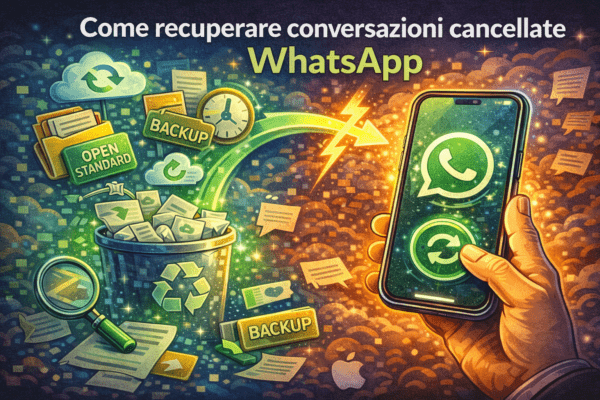 Come recuperare conversazioni cancellate WhatsApp