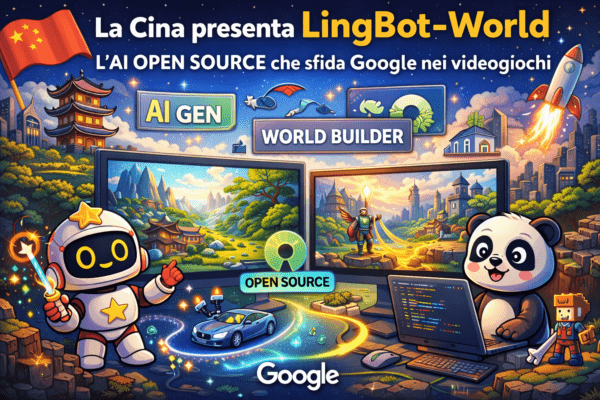 La Cina lancia LingBot World, alternativa open source all’AI di Google per i videogiochi