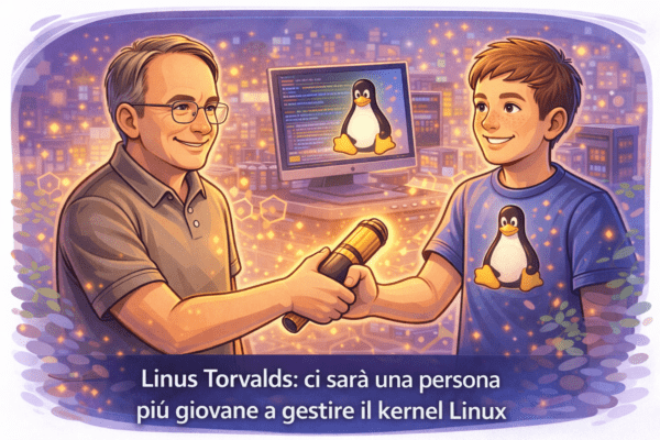 Linus Torvalds ci sarà una persona più giovane a gestire il kernel Linux