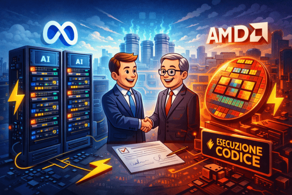 Meta firma accordo con AMD 6 GW di GPU per server AI