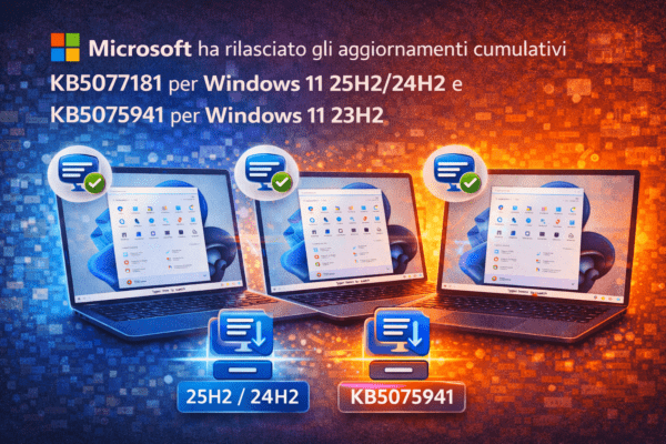 Microsoft ha rilasciato gli aggiornamenti