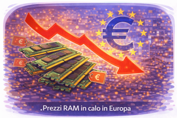 Prezzi RAM in calo in Europa