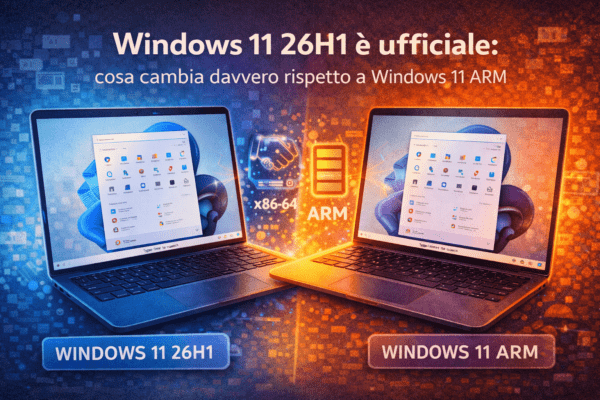 Windows 11 26H1 è ufficiale cosa cambia davvero rispetto a Windows 11 ARM