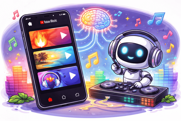 YouTube Music lancia le playlist generata dell'AI