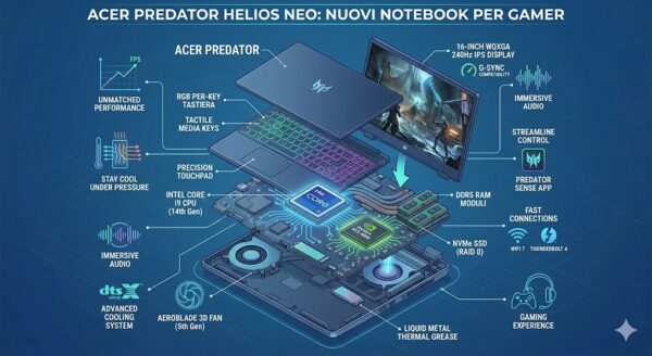 Acer Predator Helios Neo La nuova avanguardia del gaming ad alte prestazioni