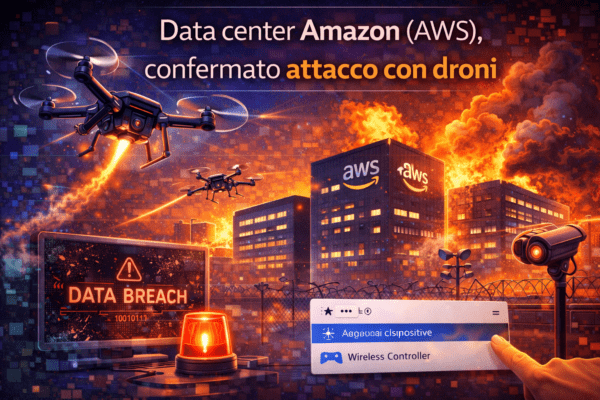 Data center Amazon (AWS), confermato attacco con droni