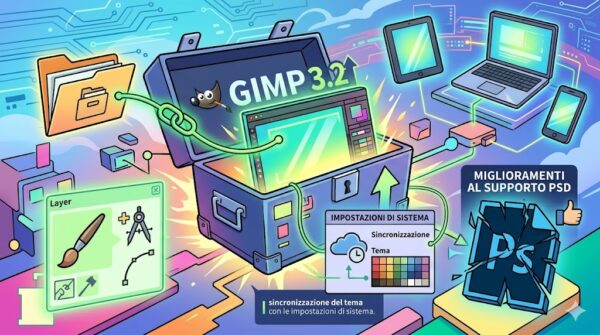 GIMP 3.2 la rivoluzione del workflow professionale e l'integrazione con i file esterni