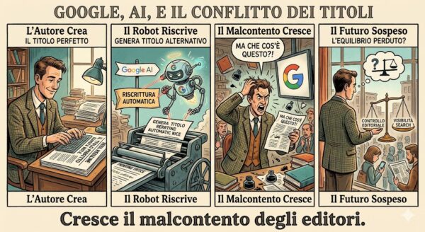 Google riscrive i titoli degli articoli con l’AI cresce il malcontento degli editori