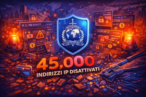 Interpol disattiva 45.000 indirizzi IP usati per truffe