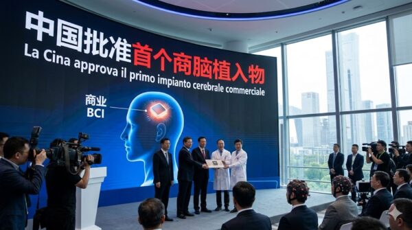 La Cina approva il primo impianto cerebrale commerciale