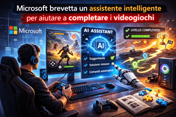 Microsoft brevetta un assistente intelligente per aiutare a completare i videogiochi