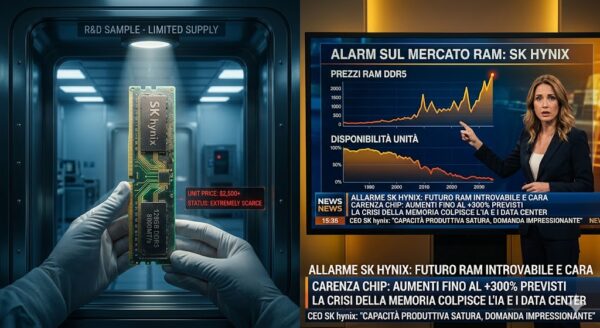 RAM introvabile e cara l'allarme di SK hynix sul futuro del mercato