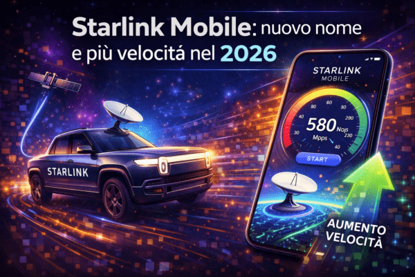 Starlink Mobile nuovo nome e più velocità nel 2026