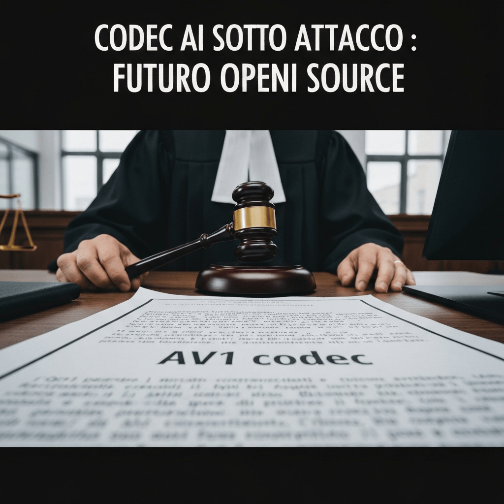 AV1 codec under legal attack, risking open source future.