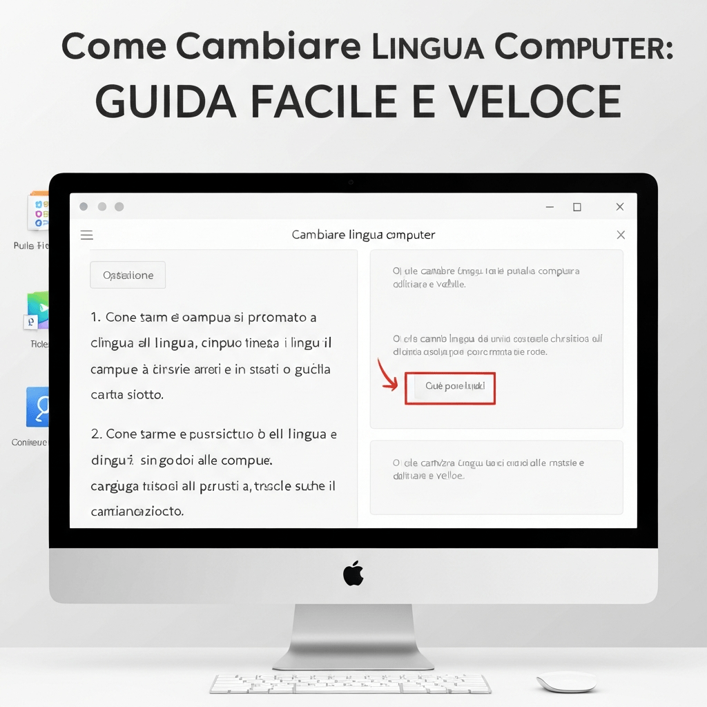 Laptop screen showing changing computer language settings.