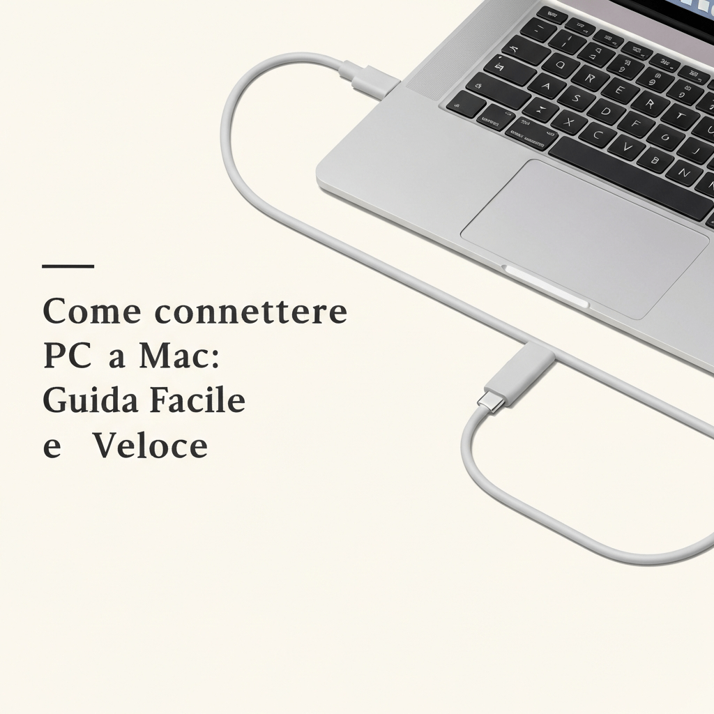 PC connected to Mac via Ethernet cable