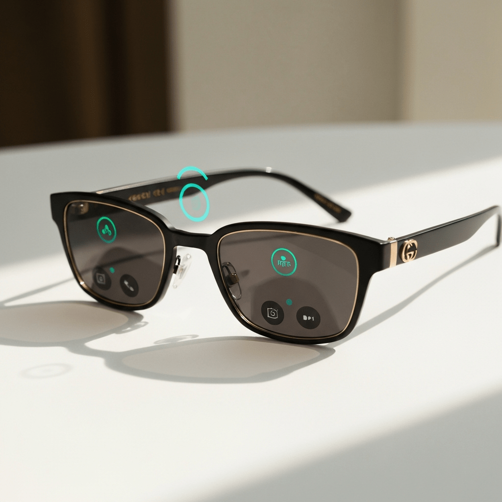 Google AI sunglasses for luxury tech in 2027.