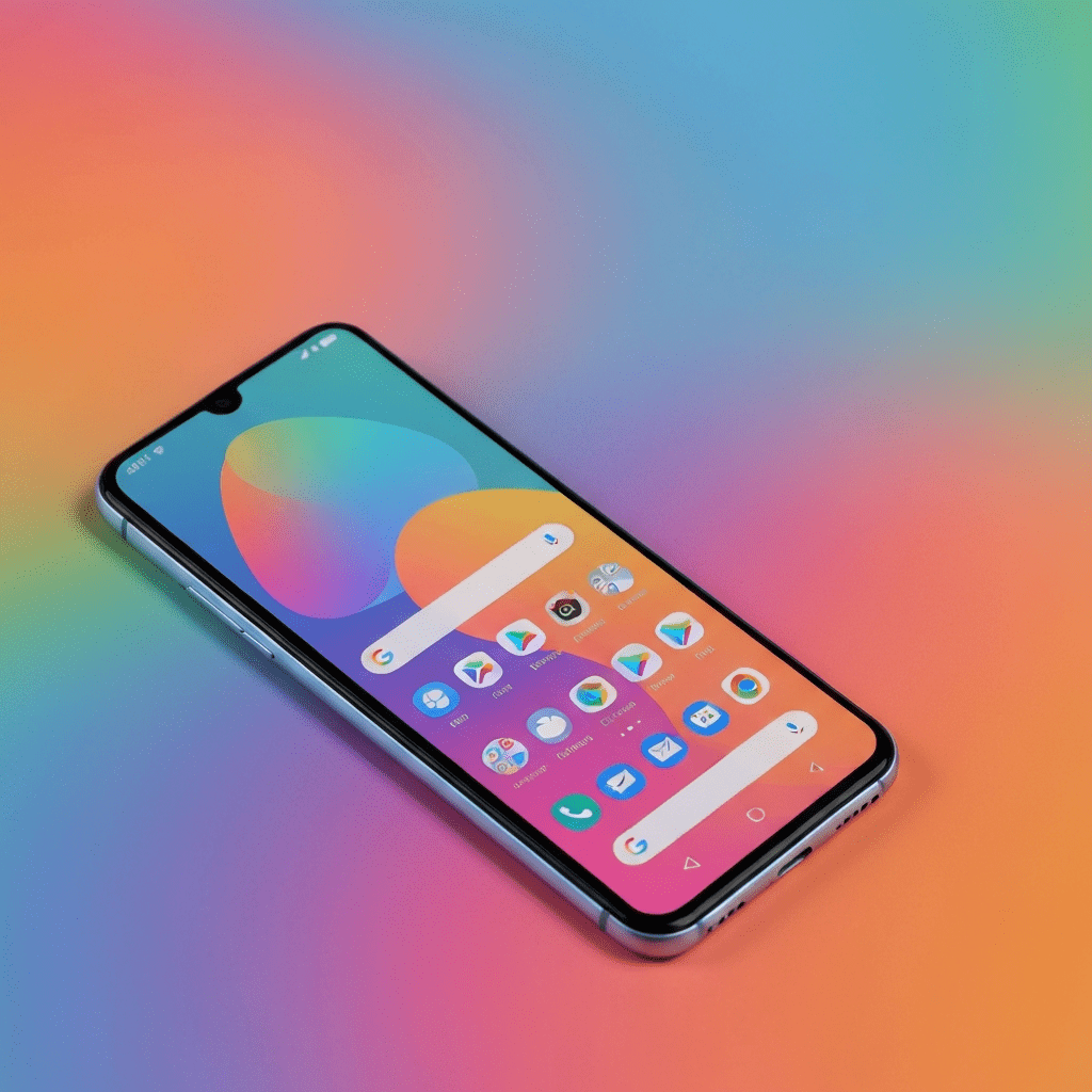 Google Gemini Android app with Material You design elements.