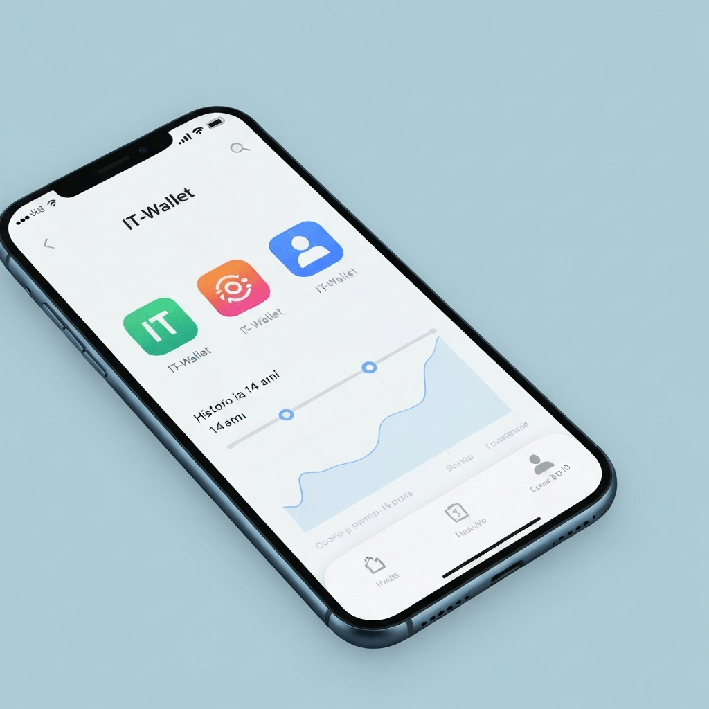 IT Wallet on IO app for ages 14 and up.