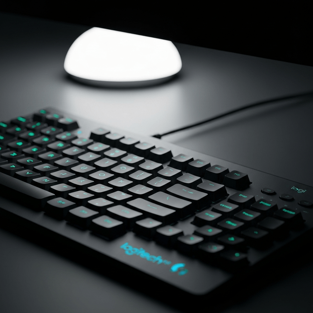 Logitech Flow software on a laptop screen, enabling cross-computer control.