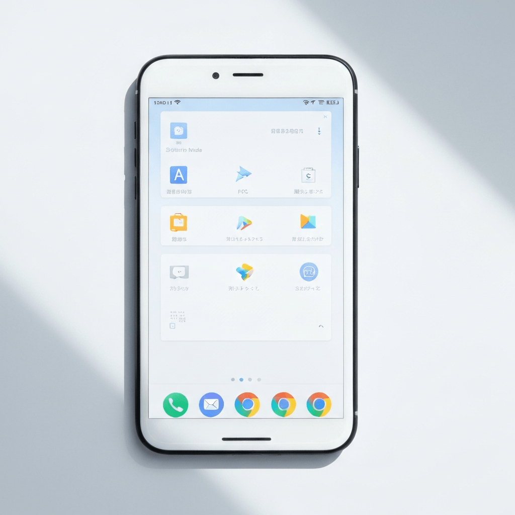 Smartphone being used to activate modal.