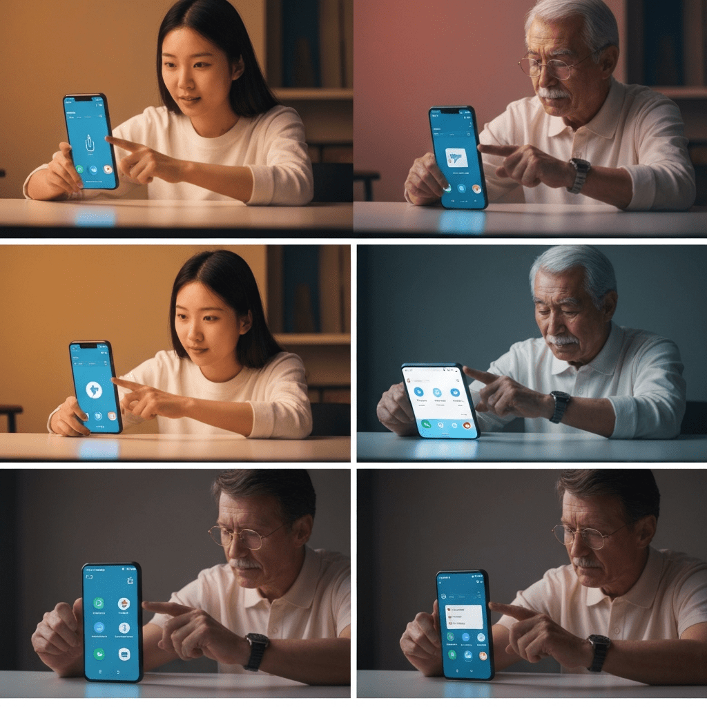 Smartphone screen showing Android app performance optimization