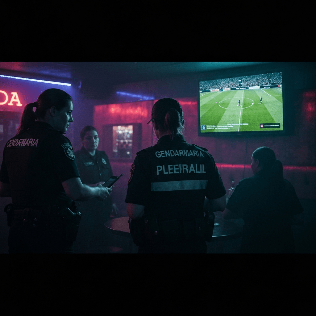 GDF controls illegal streaming in bars during Champions League.