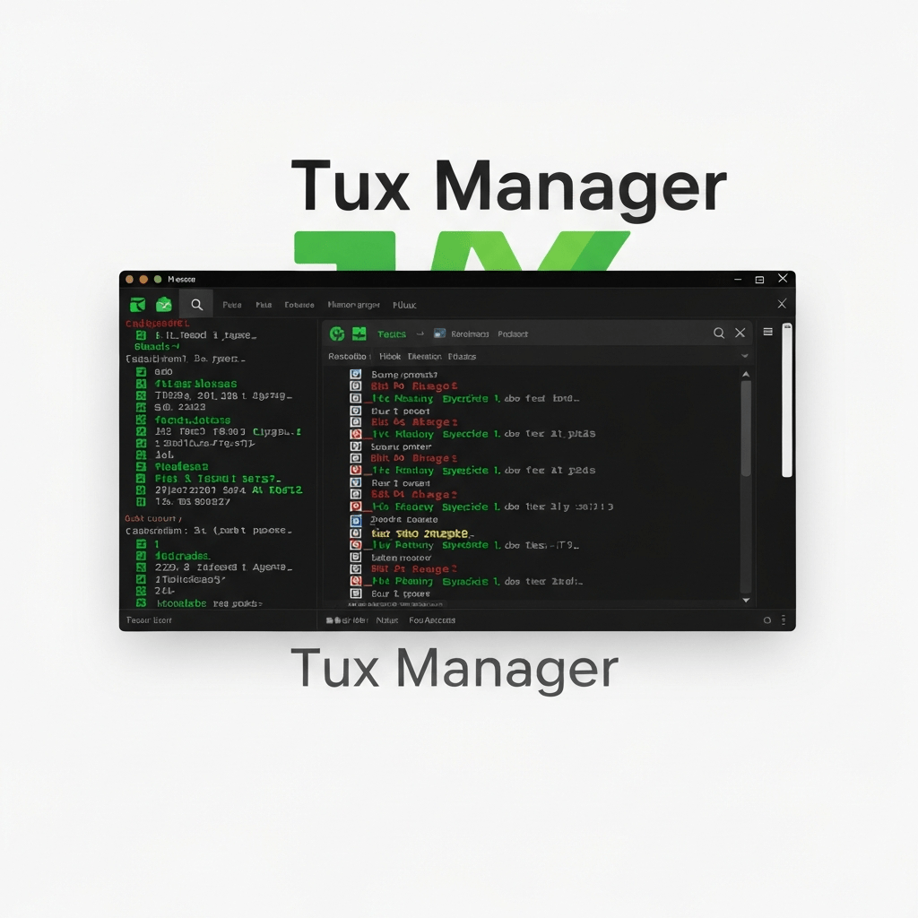 Tux Manager task manager in Linux with Qt6, showing CPU processes.