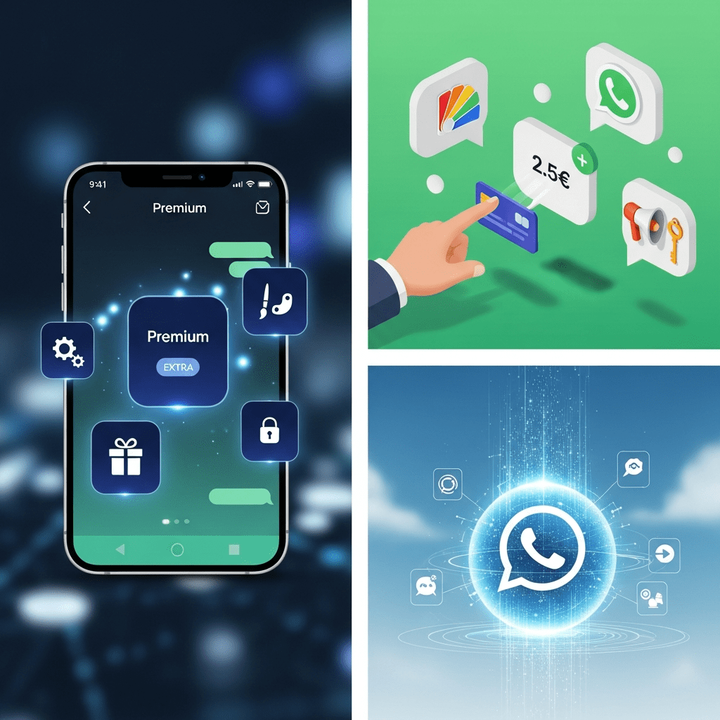 WhatsApp abbonamento 2,5€ offre personalizzazione extra e nuove funzioni.
