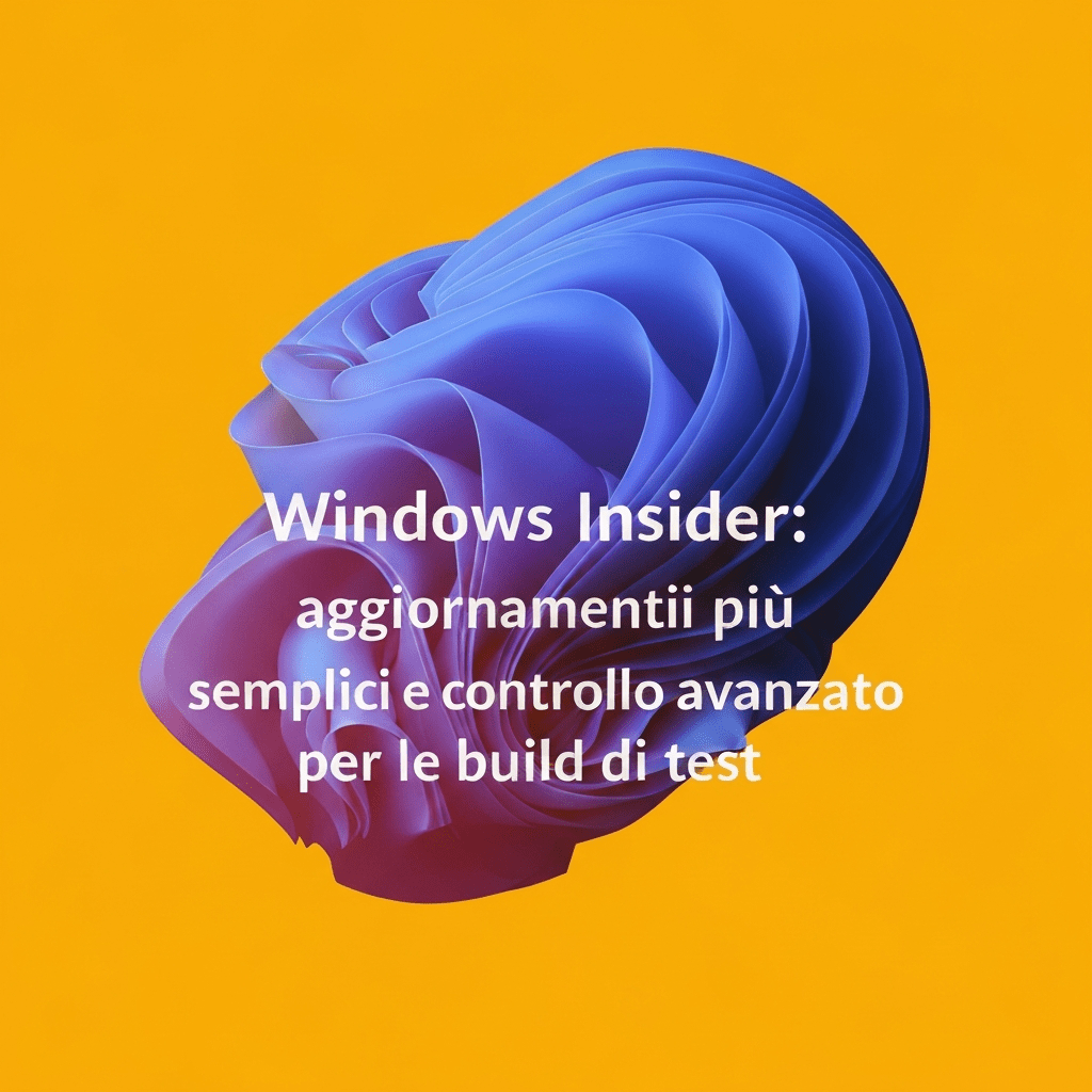 A screenshot of simplified Windows Insider update settings.