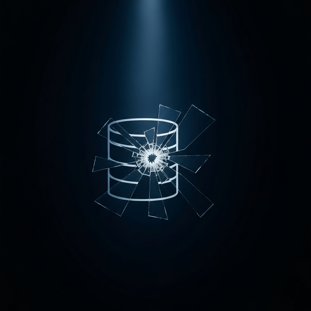 A conceptual illustration of exposed code and credentials on a GitHub screen, representing cybersecurity data risks.