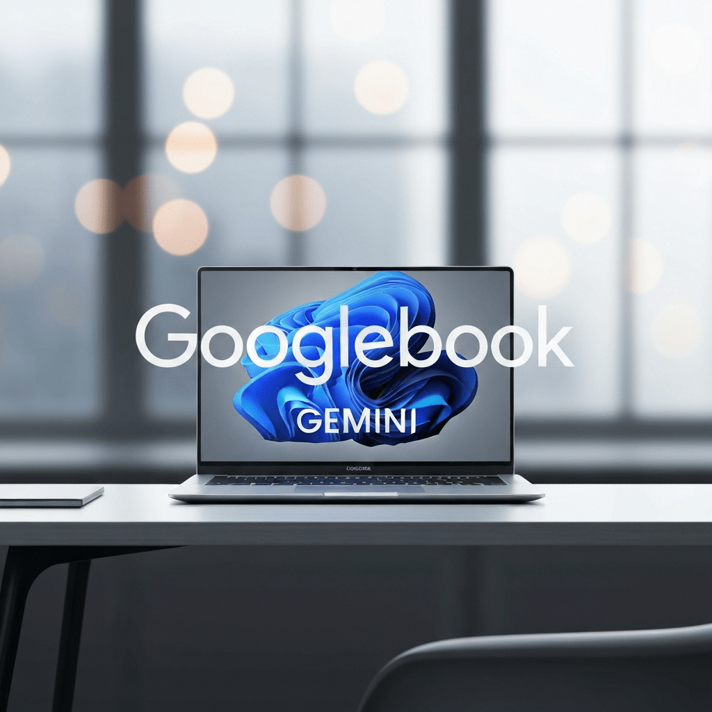 Google's next-gen laptop concept, G logo.